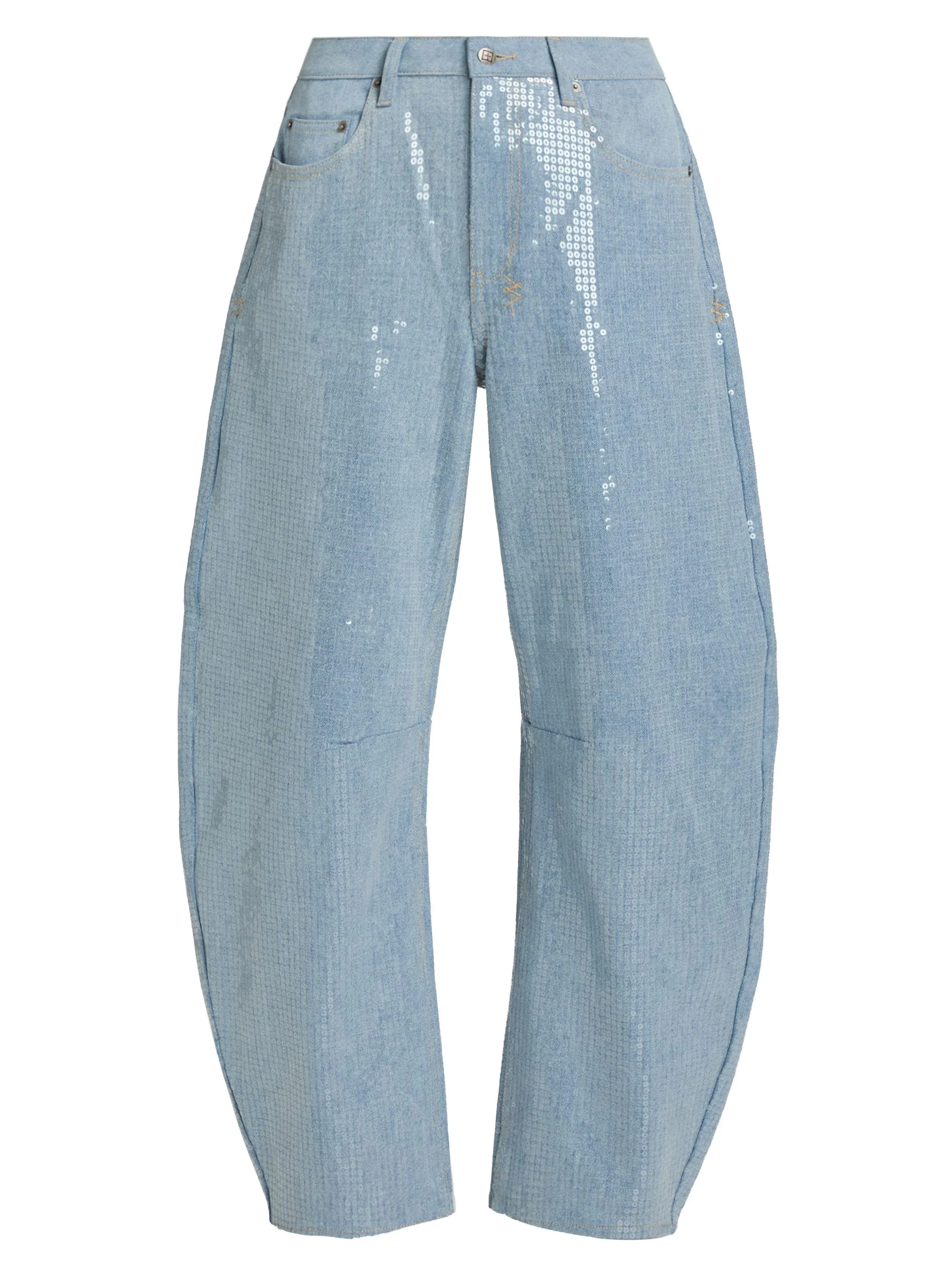 Women's Future Memory Sequin Spirit Barrel Jeans - Denim - 1