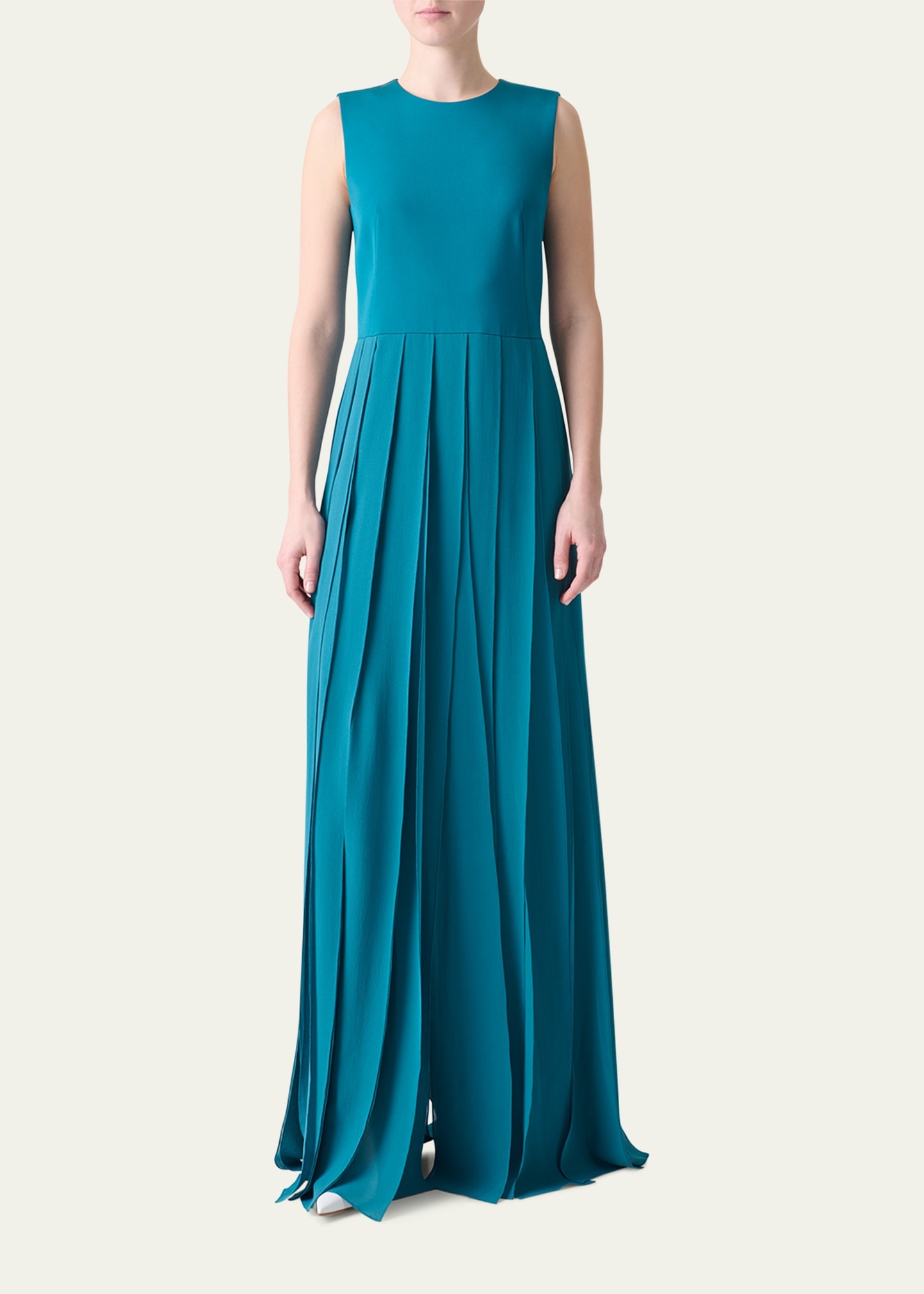 Crepe Ribbon Skirt Gown - 2