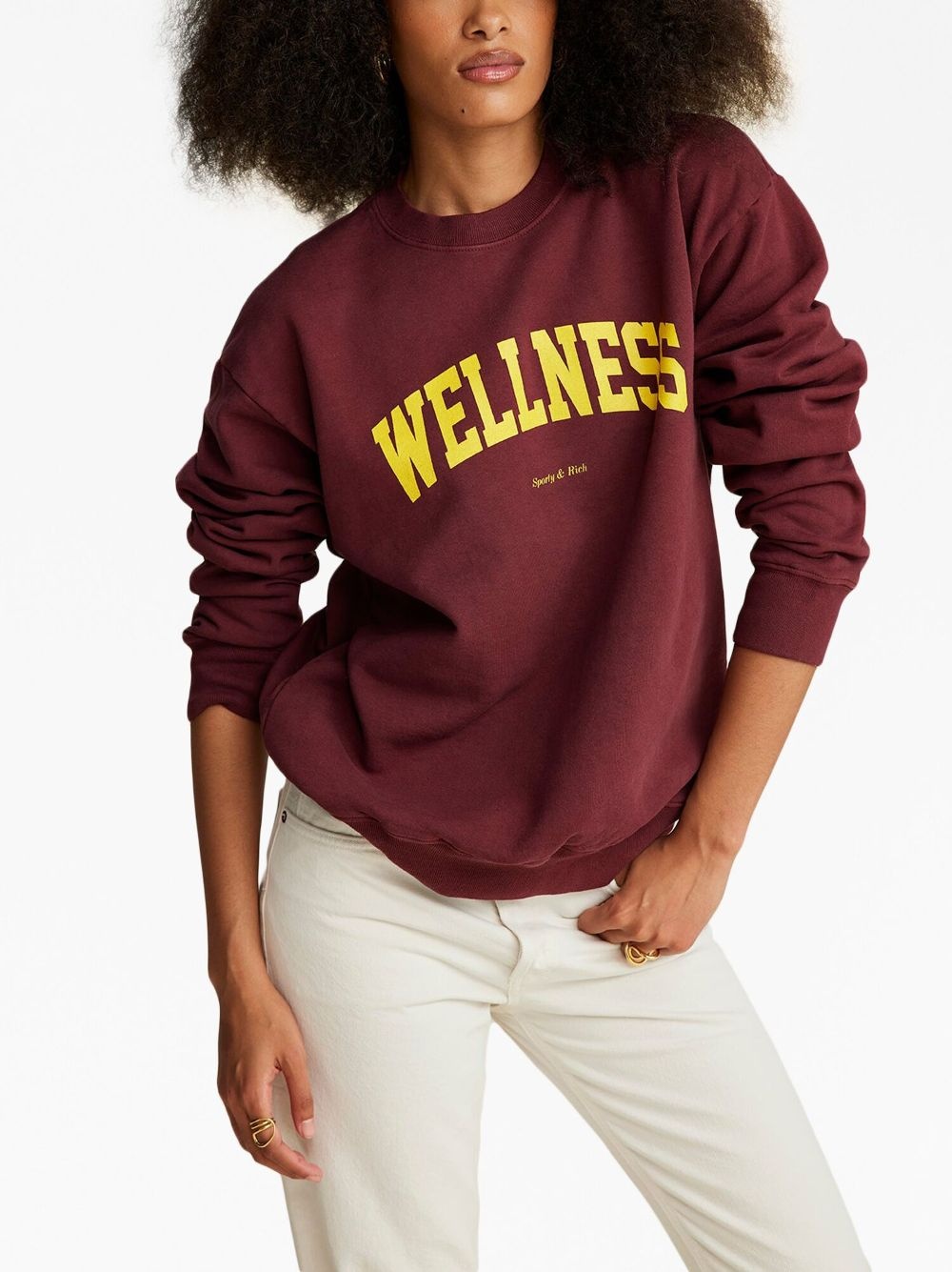 Sporty & Rich Wellness Ivy cotton sweatshirt | REVERSIBLE