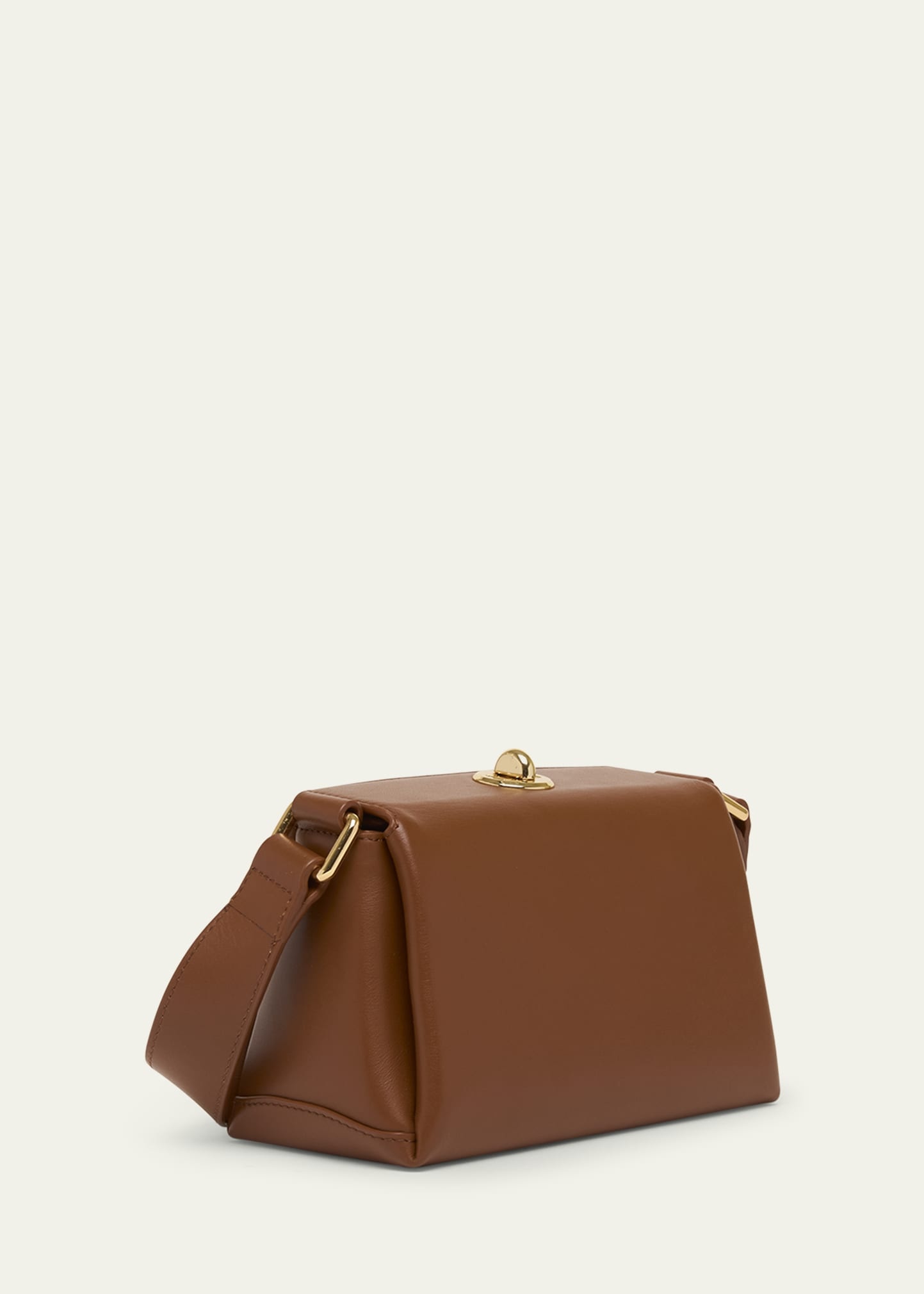 Mini Turn-Lock Leather Shoulder Bag - 3