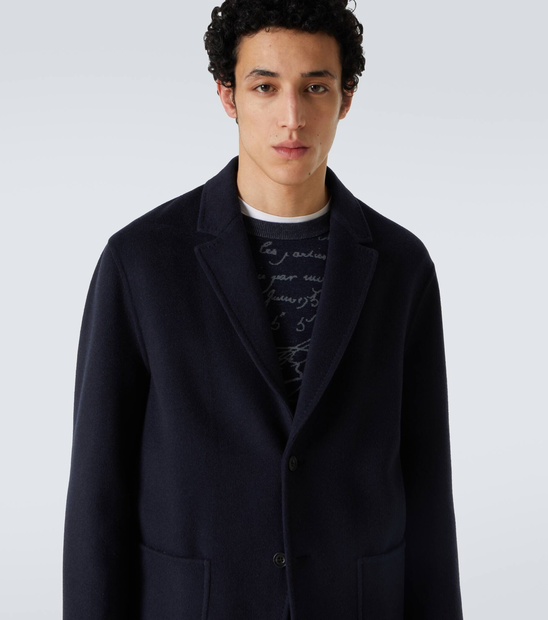 Scritto reversible wool and cashmere blazer - 5