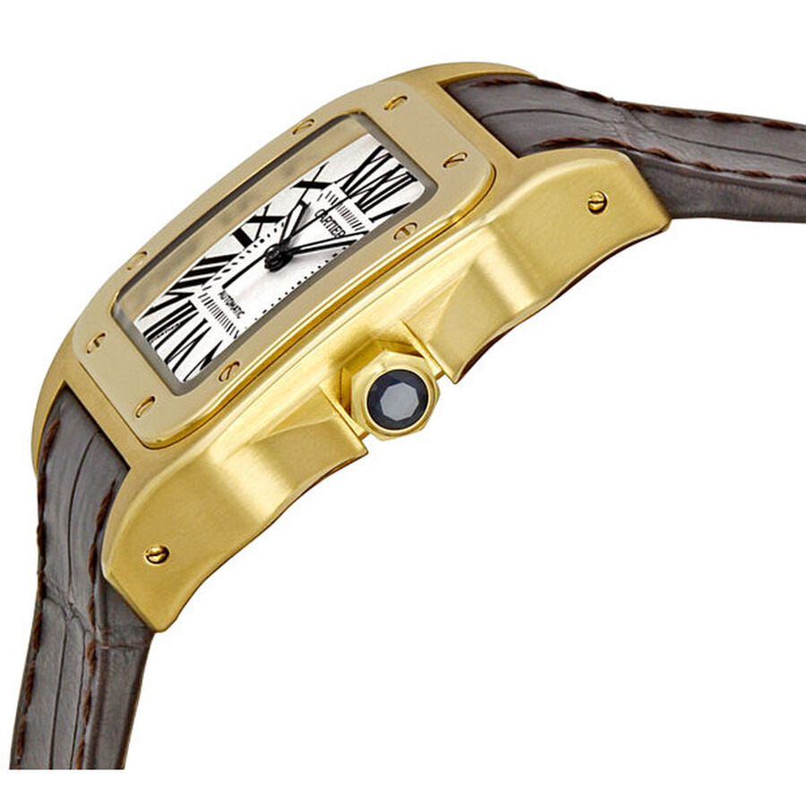 Pre-owned Cartier Santos De Cartier Silver Dial Ladies Watch W20112Y1 - 2