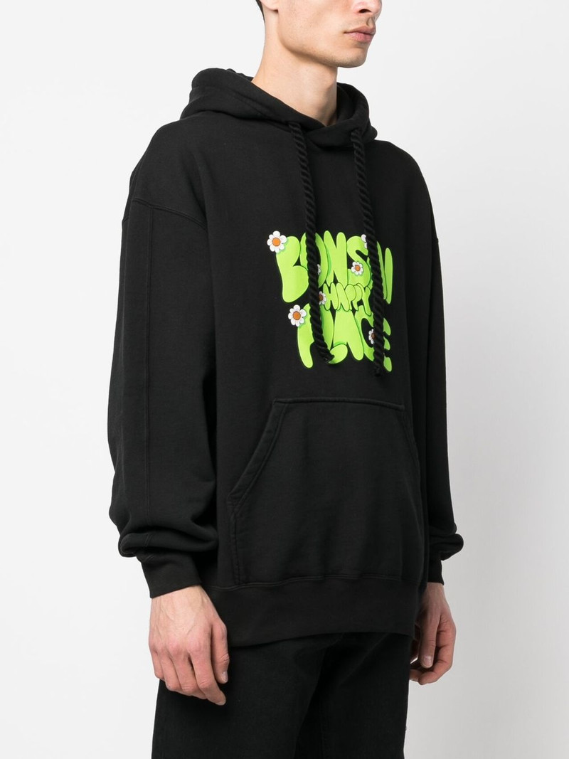 로고 인쇄 면 hoodie 3