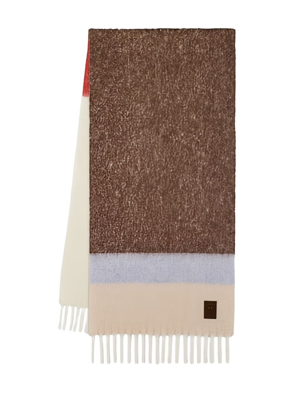 striped fringed scarf - 3