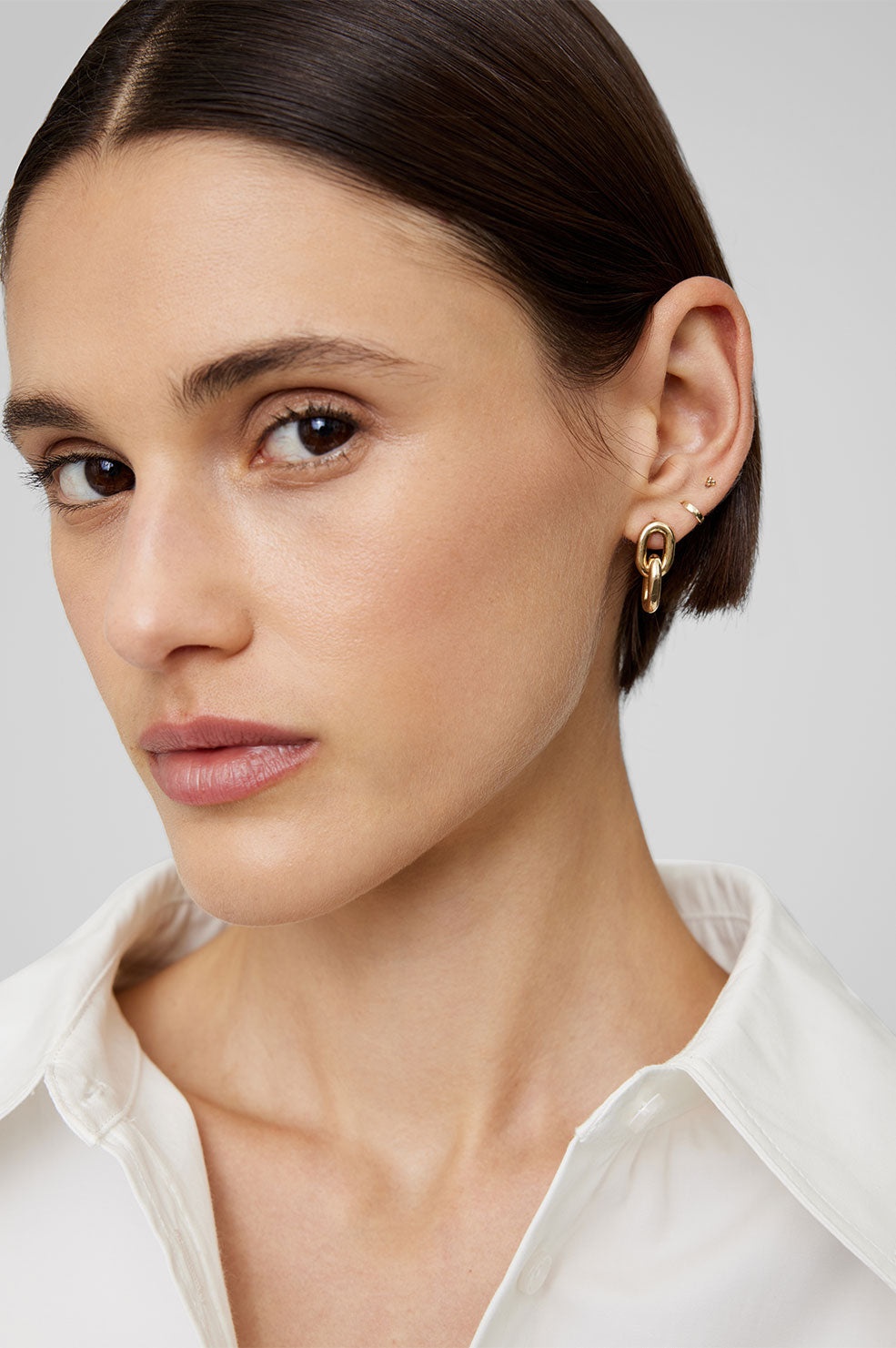 Link Drop Earrings - 14k Gold - 2