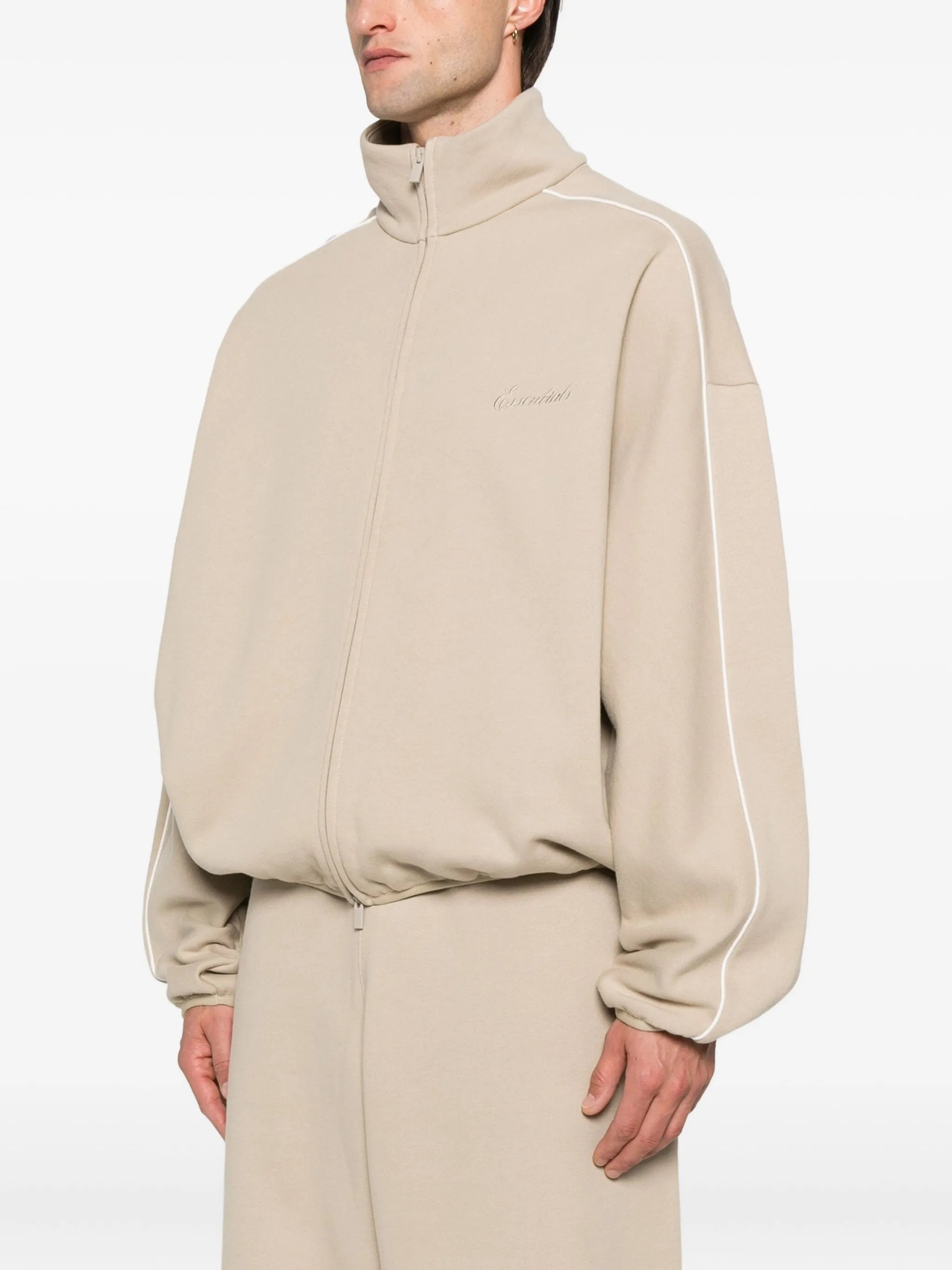 Fear Of God Essentials Zip-up Track-detail Sweatshirt - 2