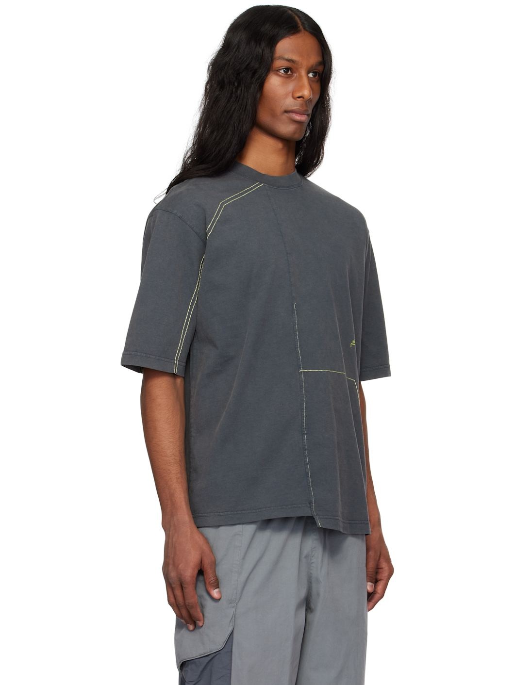 Gray Oblique T-shirt - 2