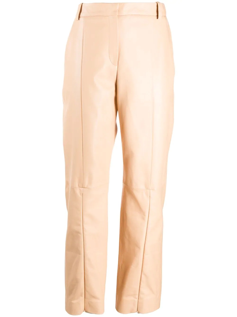 front zip detail trousers - 1