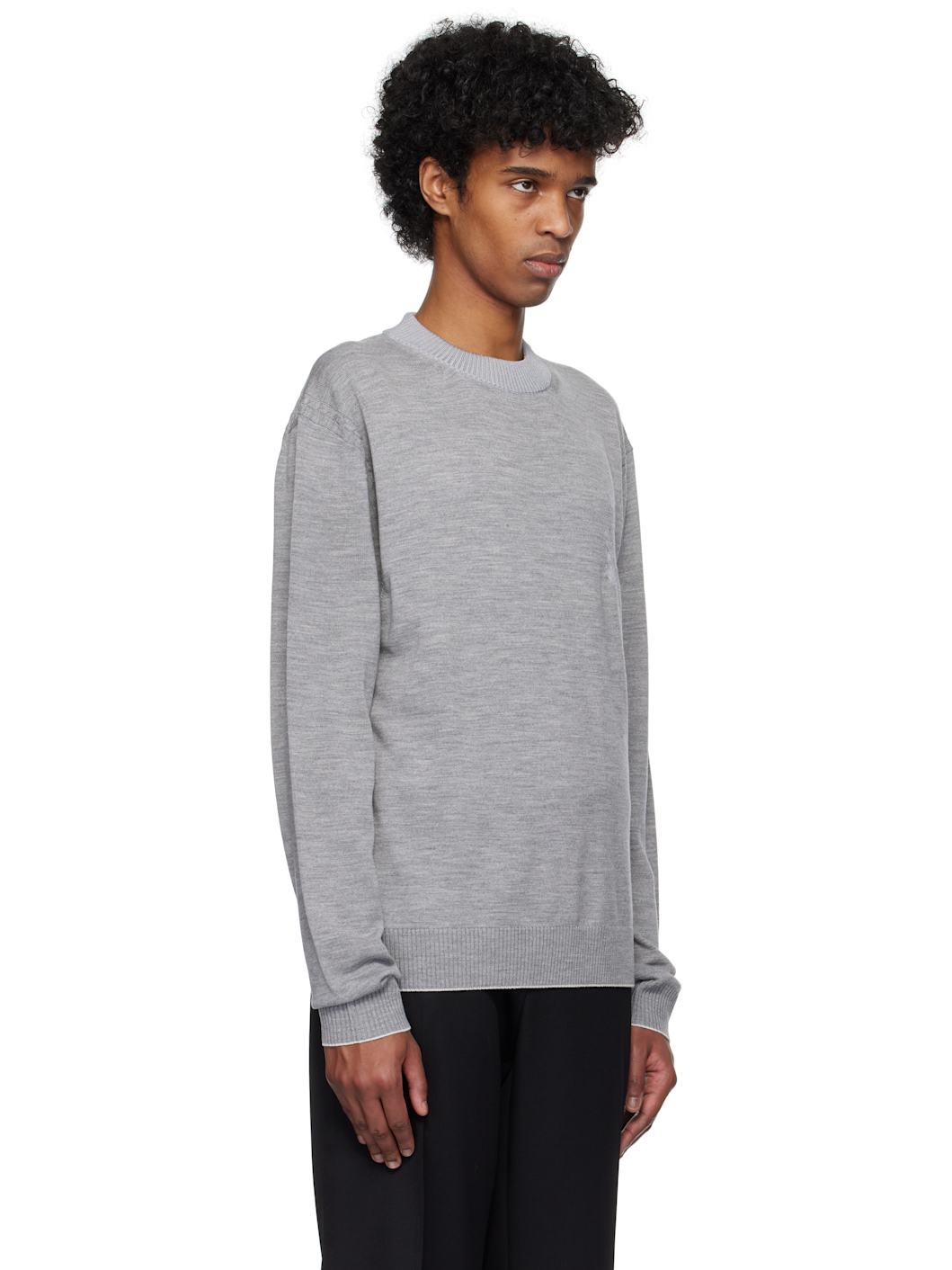 Gray 'The Tricot knit' Sweater - 2
