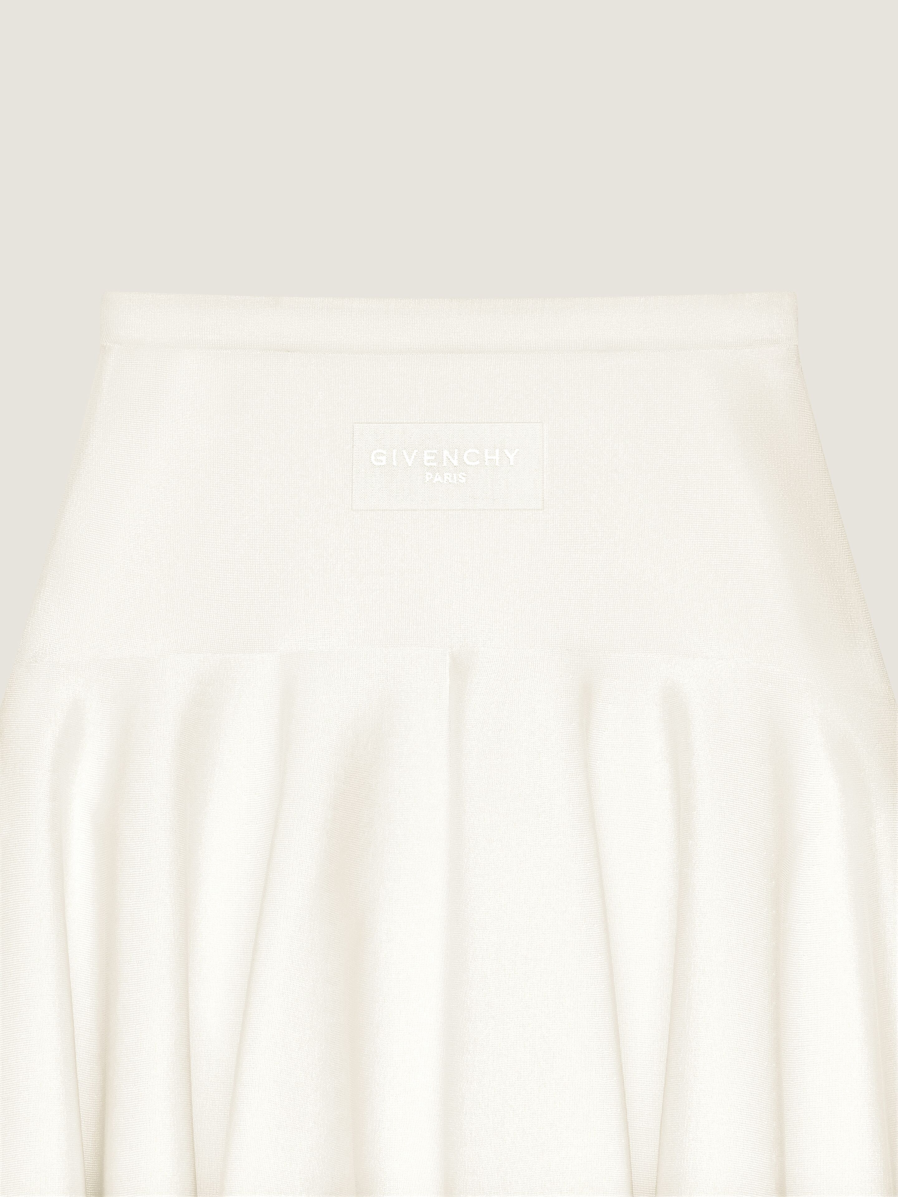 FLARED MINI SKIRT IN WOOL VISCOSE - 4