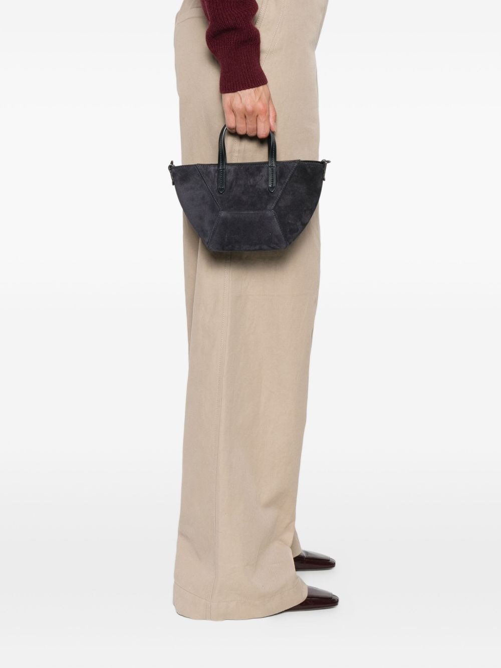 suede tote bag - 2