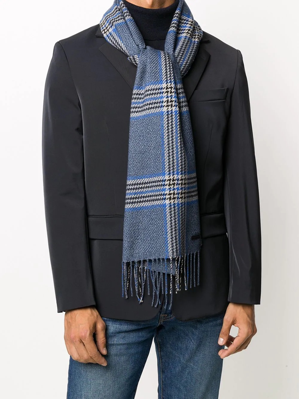 check knitted scarf - 2