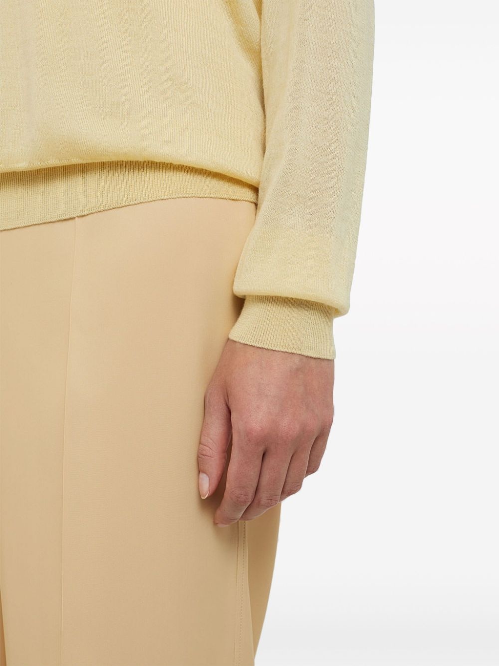 V-neck cashmere top - 4