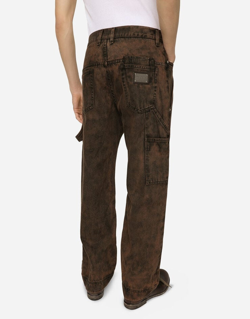 Overdyed denim worker jeans 5