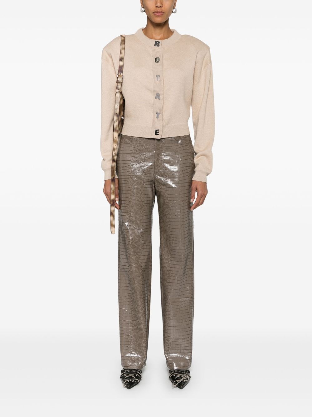 mid-rise straight-leg trousers - 2