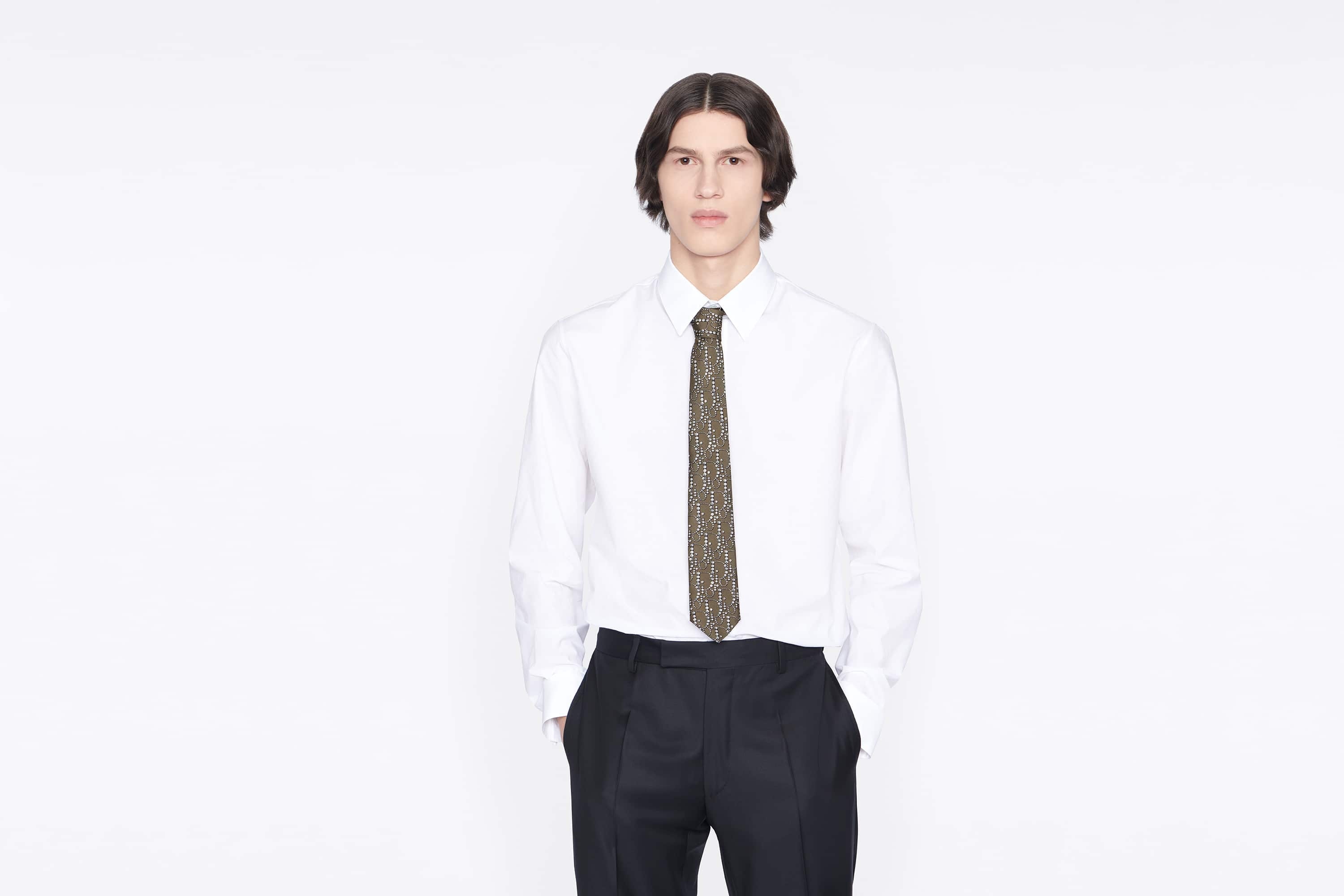 Dior Oblique Strass Tie - 3