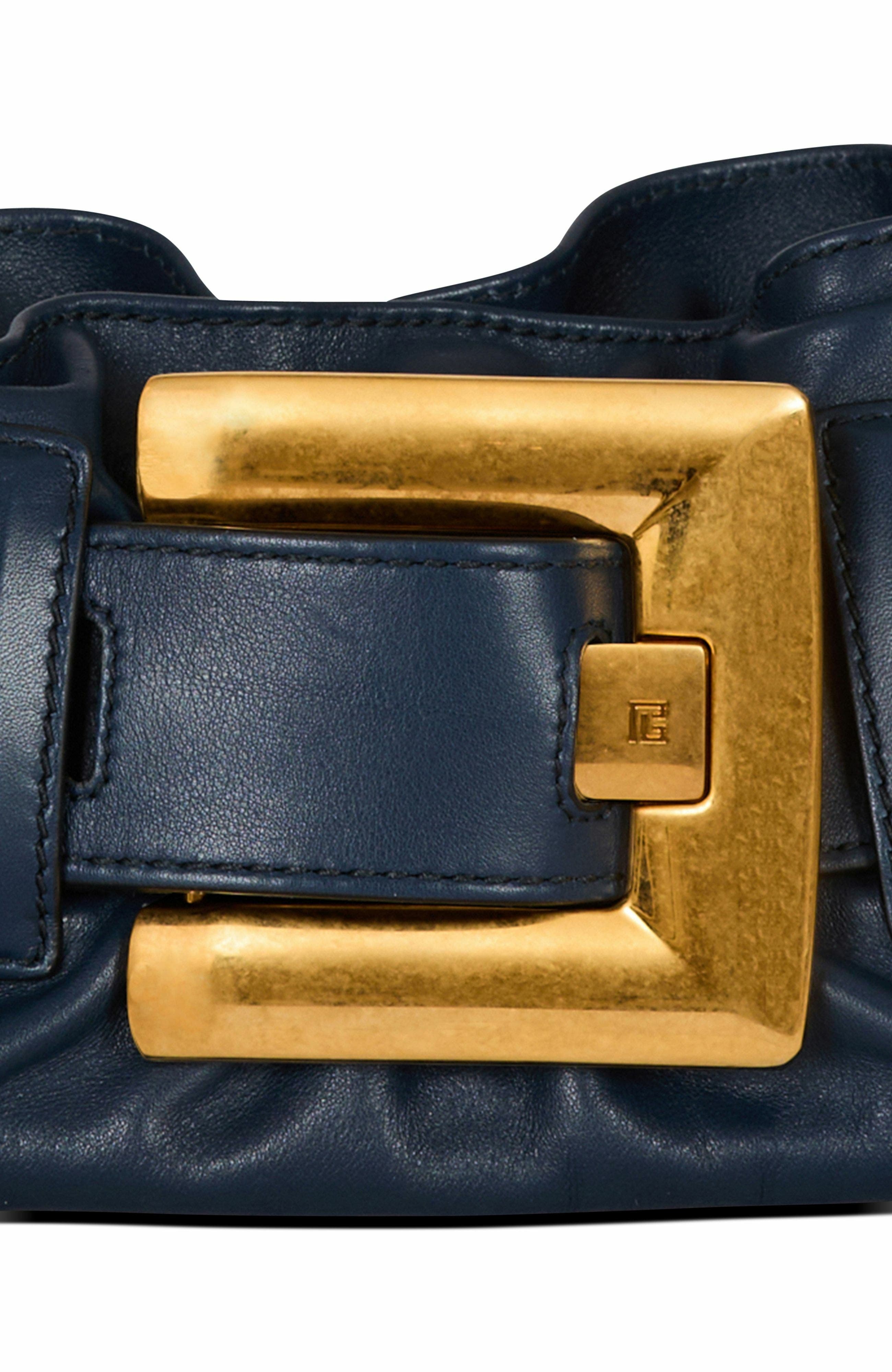 Balmain Mini Anthem Shoulder bag in leather in Blue at Nordstrom - 7