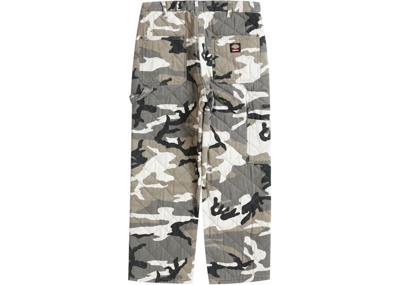 Supreme Supreme Dickies Quilted Double Knee Painter Pant Grey Camo outlook