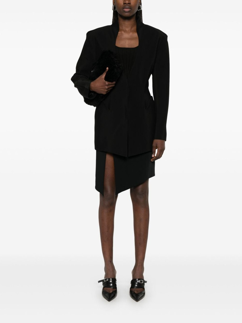 MUGLER fitted-waist blazer outlook