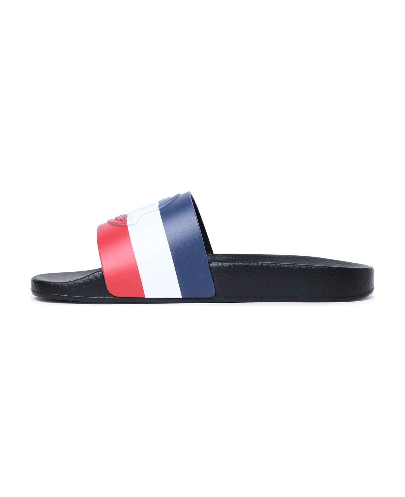 'basile' Black Rubber Slippers - 3