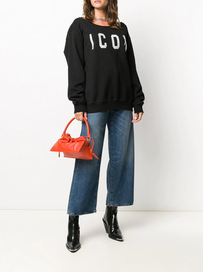 DSQUARED2 crystal-embellished ICON sweatshirt outlook