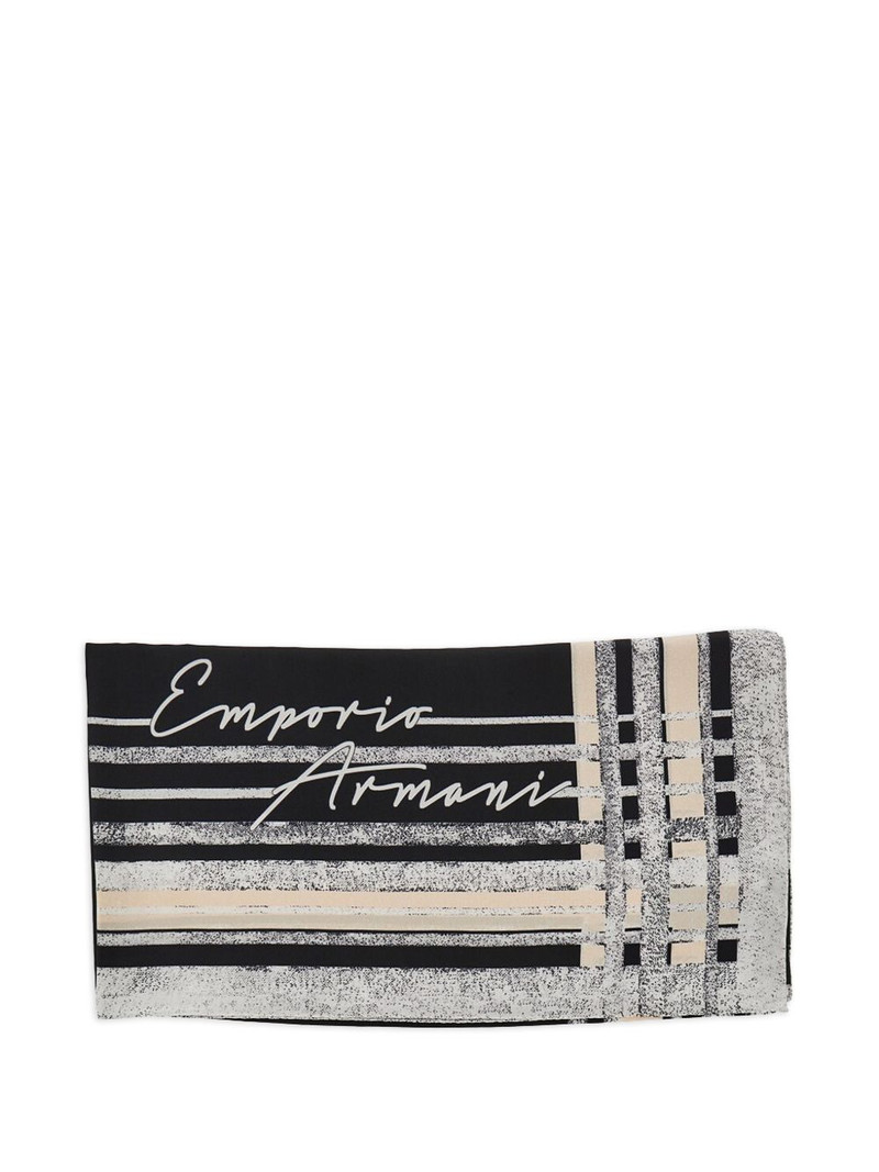 EMPORIO ARMANI silk scarf outlook