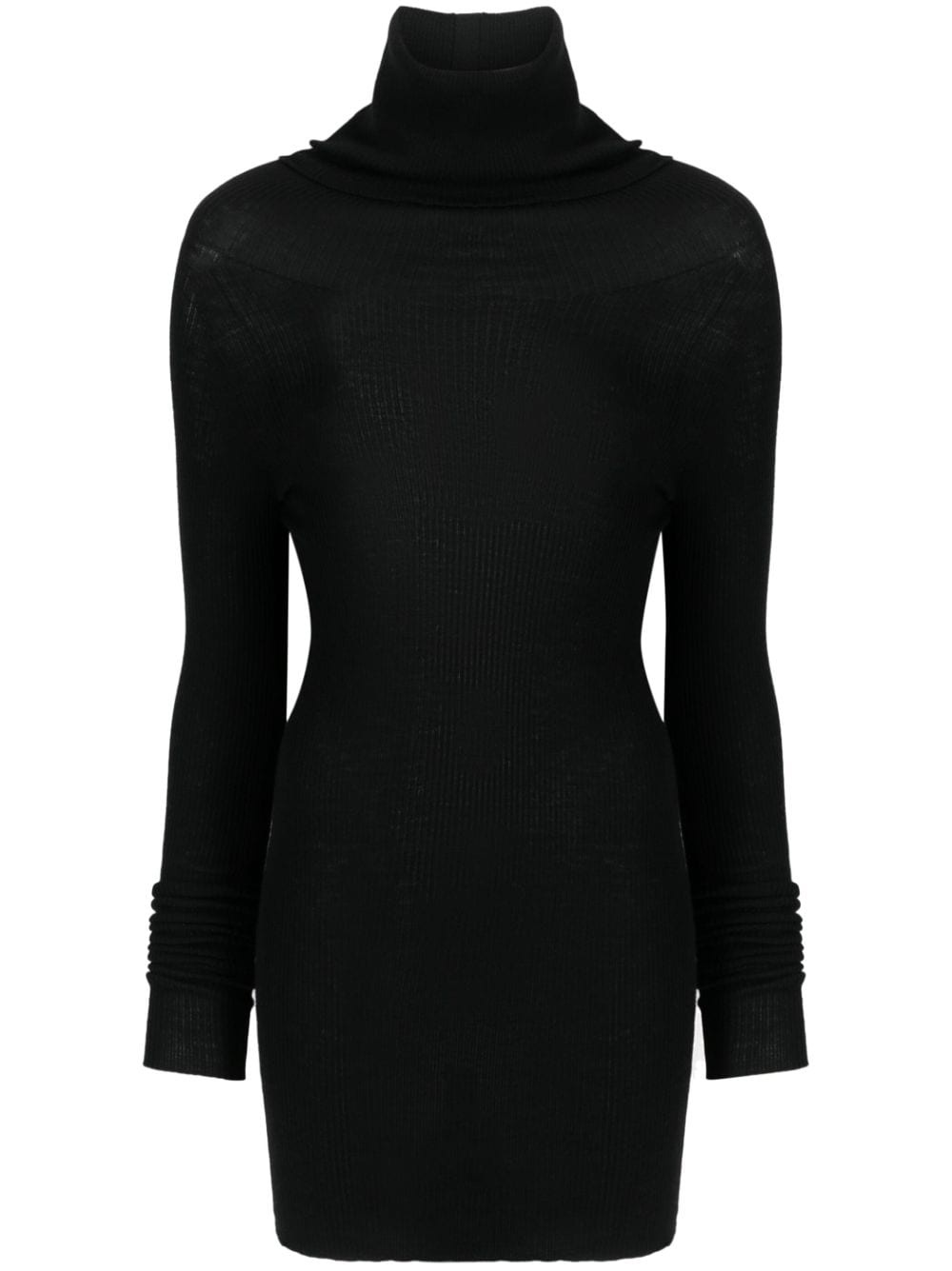 roll-neck virgin wool jumper - 1