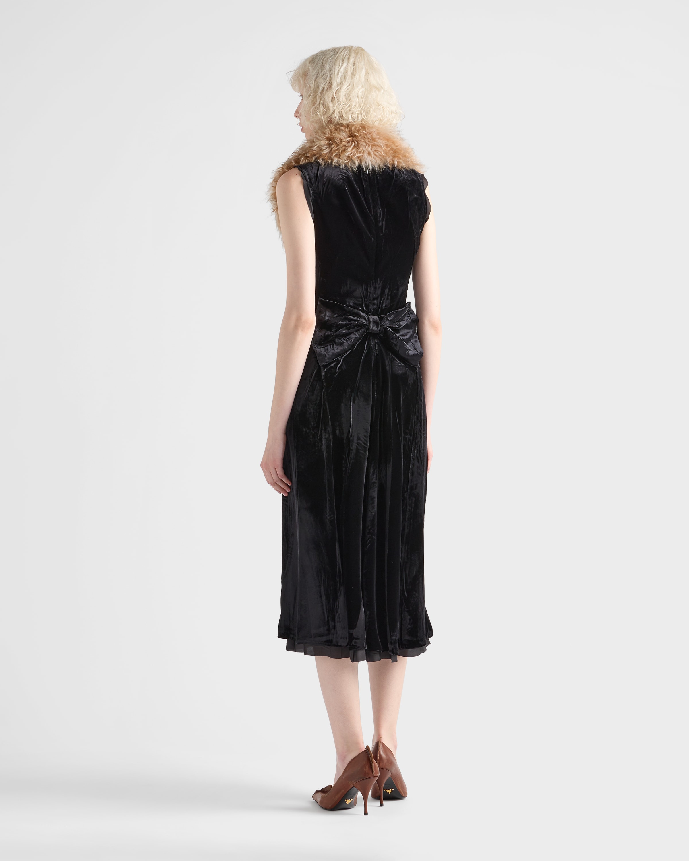 Crushed velvet dress - 5