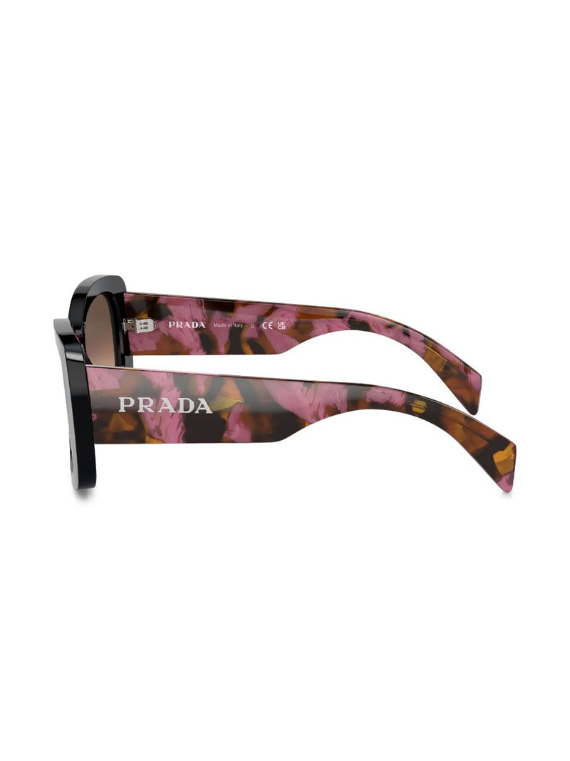logo-lettering square sunglasses 3