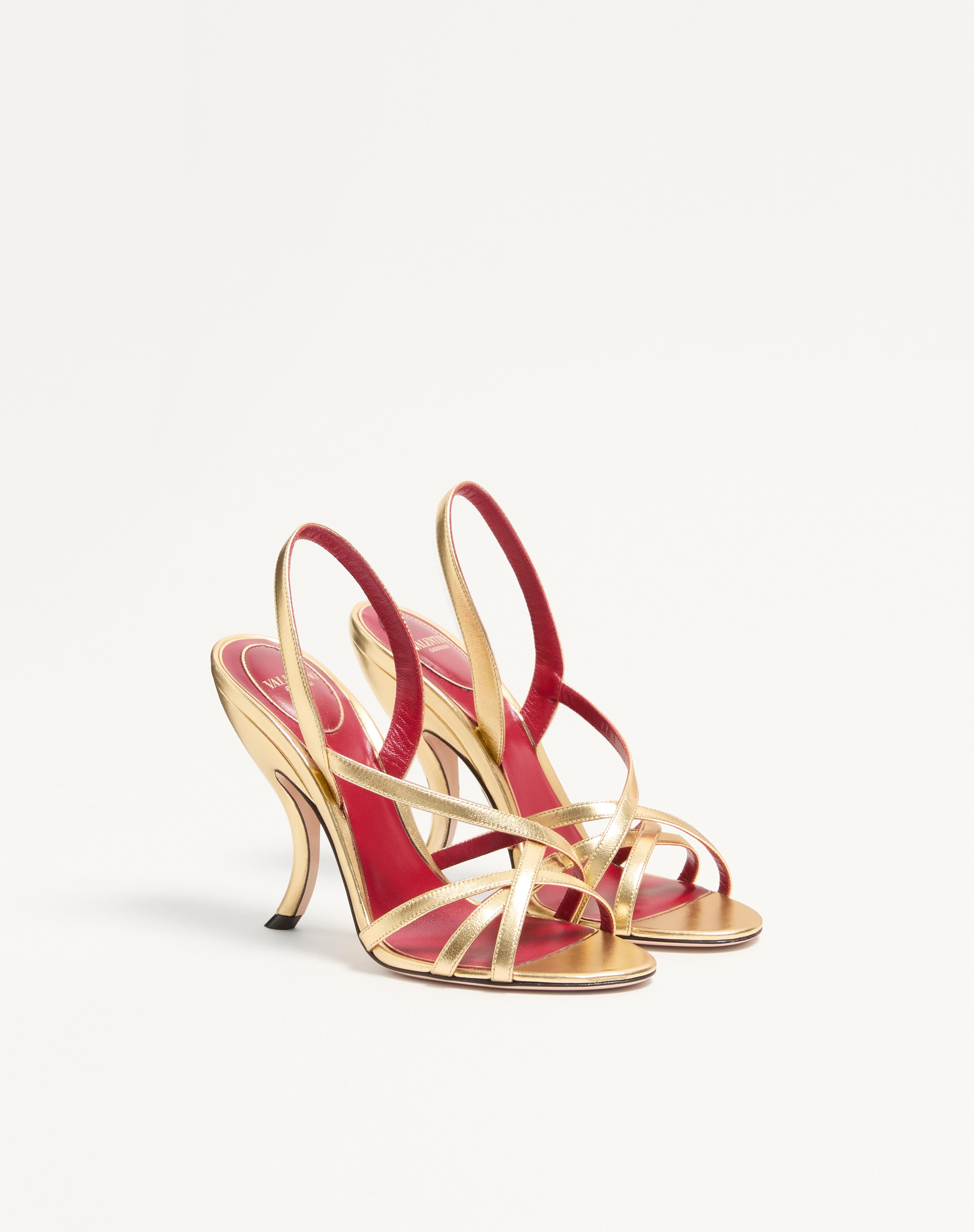FETISHIQUE SANDAL IN LAMINATED NAPPA 105MM - 3