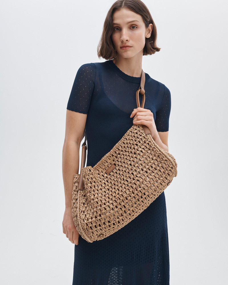 rag & bone River Straw Carryall outlook