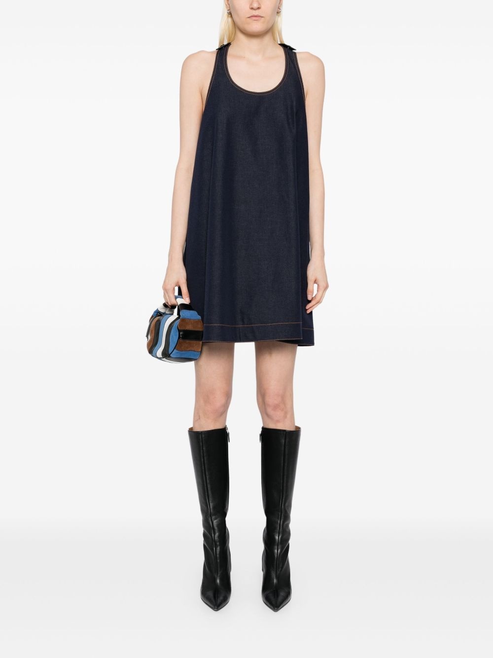 racerback boxy mini dress - 2