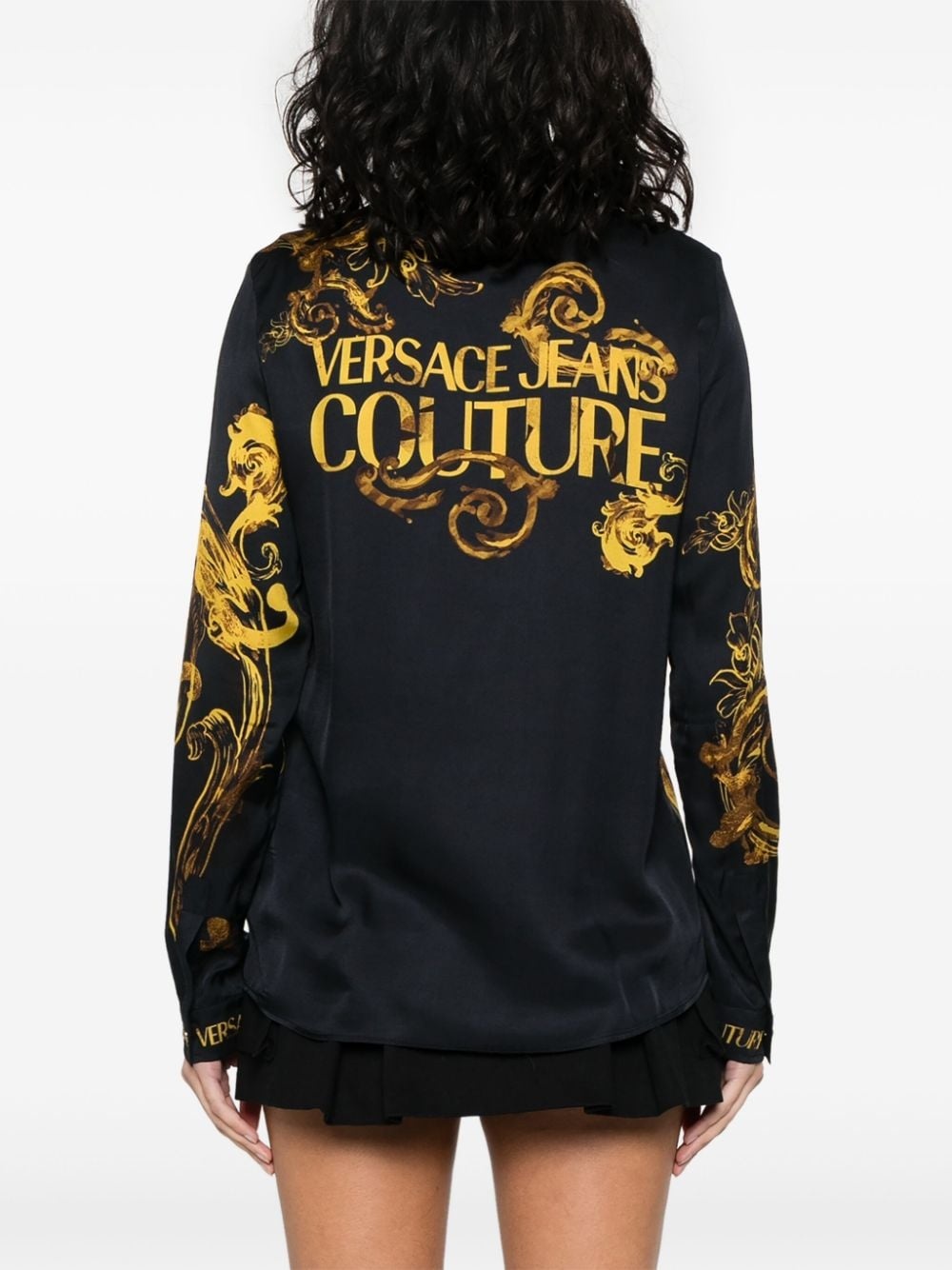 VERSACE JEANS COUTURE Watercolour Couture-print shirt | REVERSIBLE