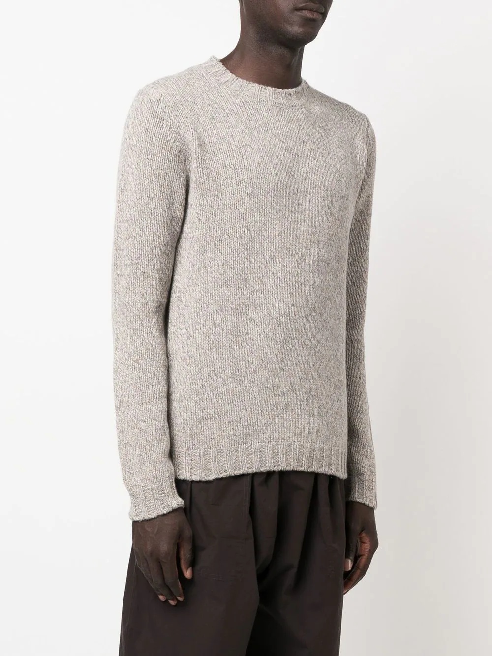 wool round-neck jumper - 3