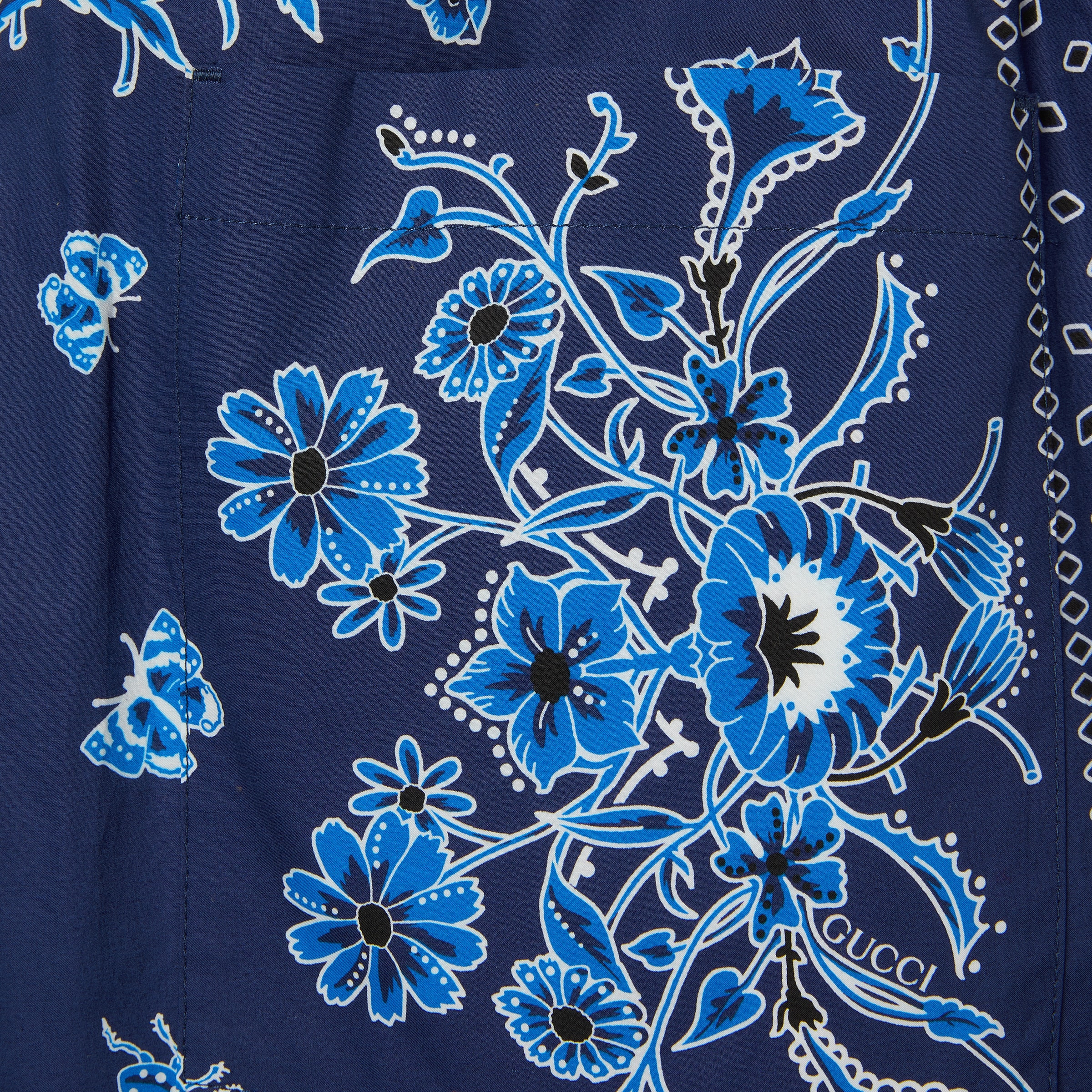 Printed cotton poplin shorts - 6