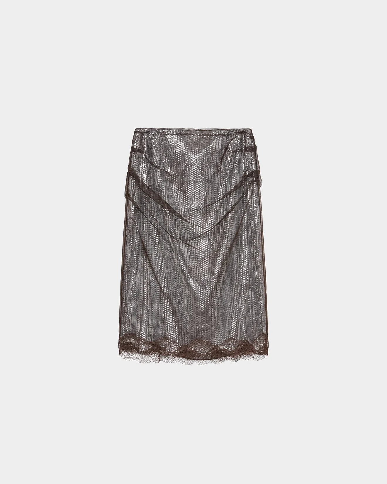HEDDA MIDI SKIRT IN SEQUIN/MESH - 1