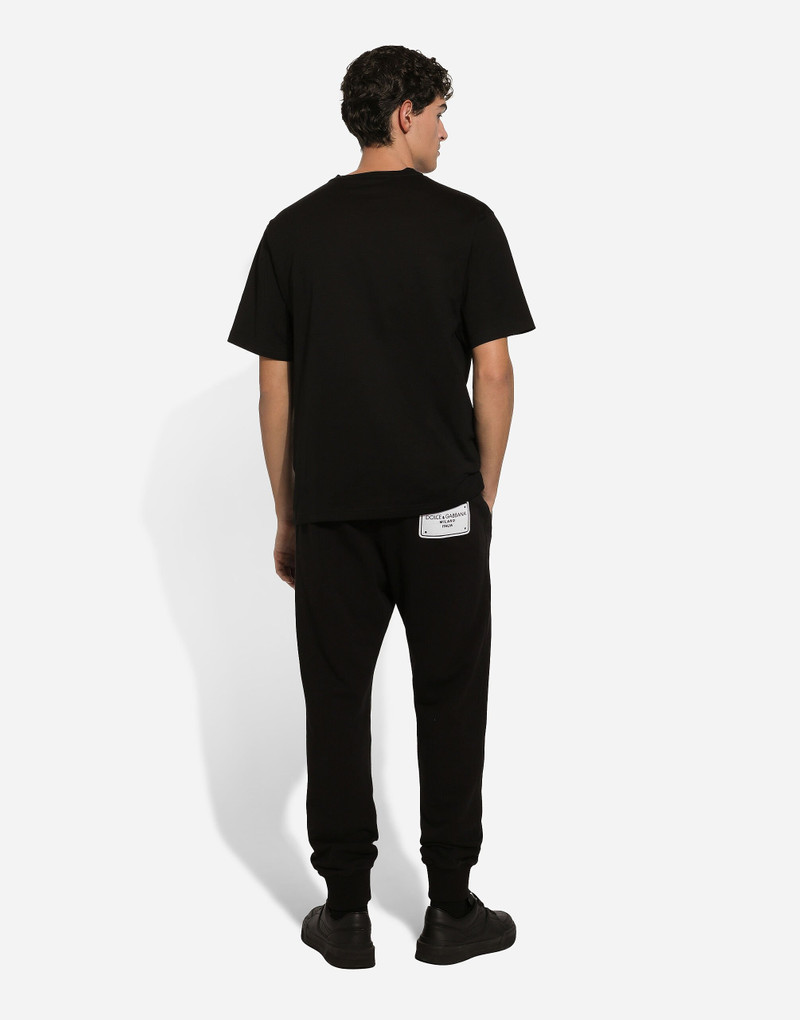 Cotton T-shirt with logo embroidery 3