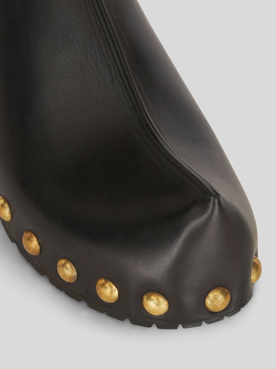 LEATHER CLOGS - 4