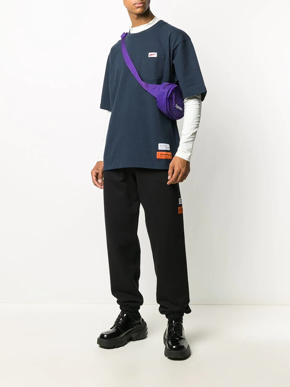 Uniform logo-patch track pants - 2