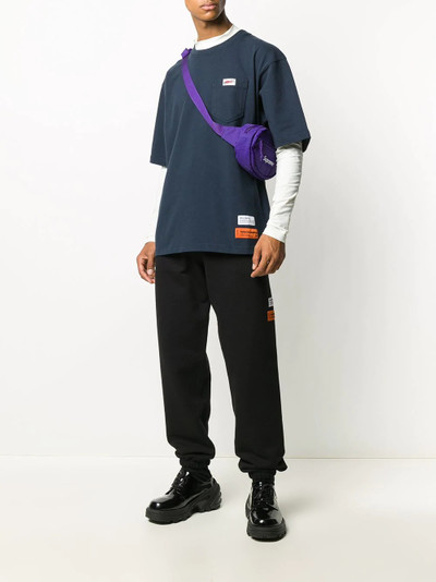 Heron Preston Uniform logo-patch track pants outlook