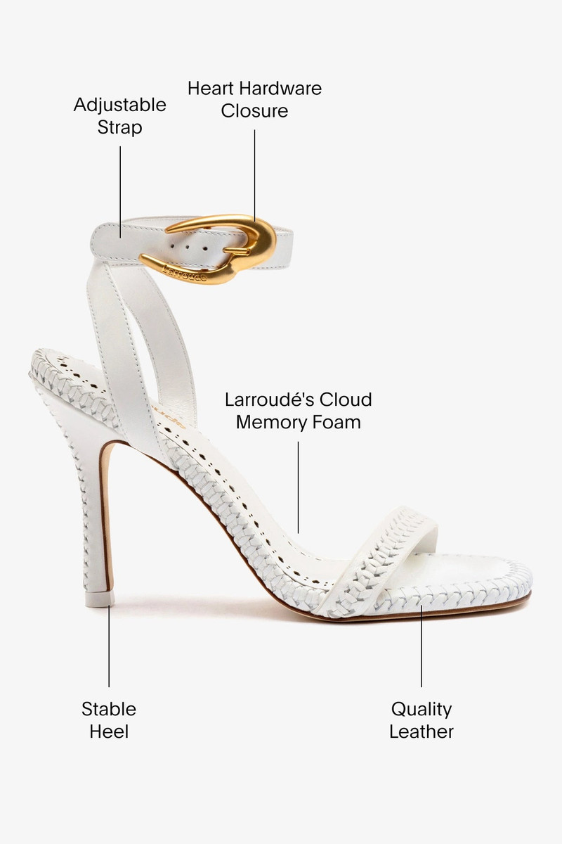 Verona Sandal In White Leather 5
