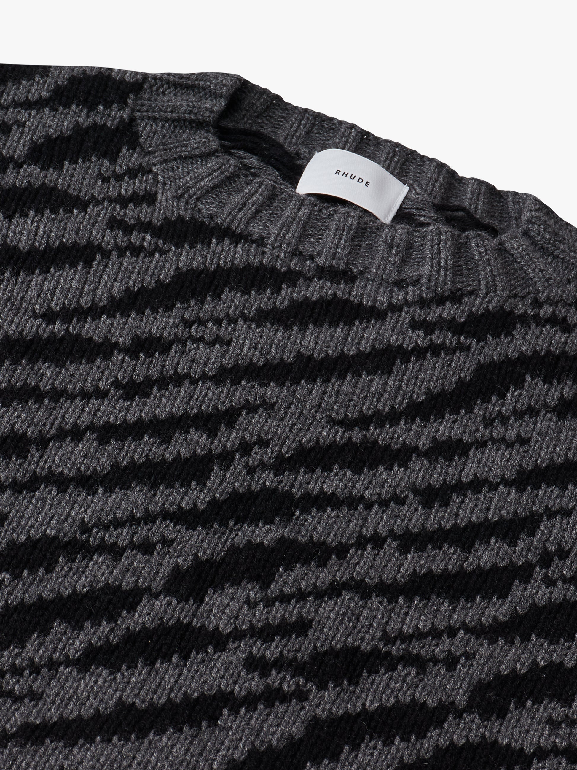 ZEBRA KNIT CREWNECK - 3