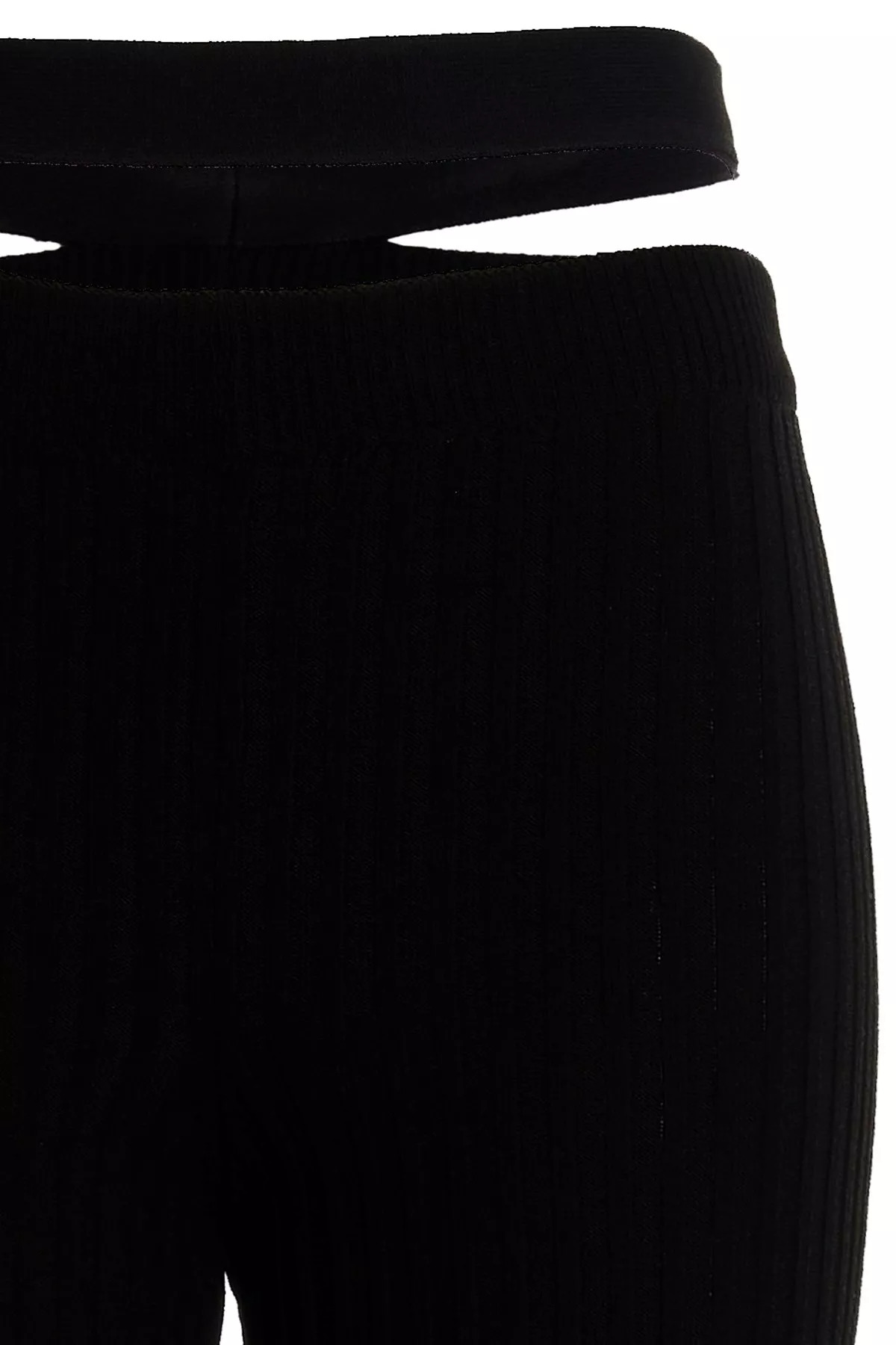 Ribbed flared trousers - 4