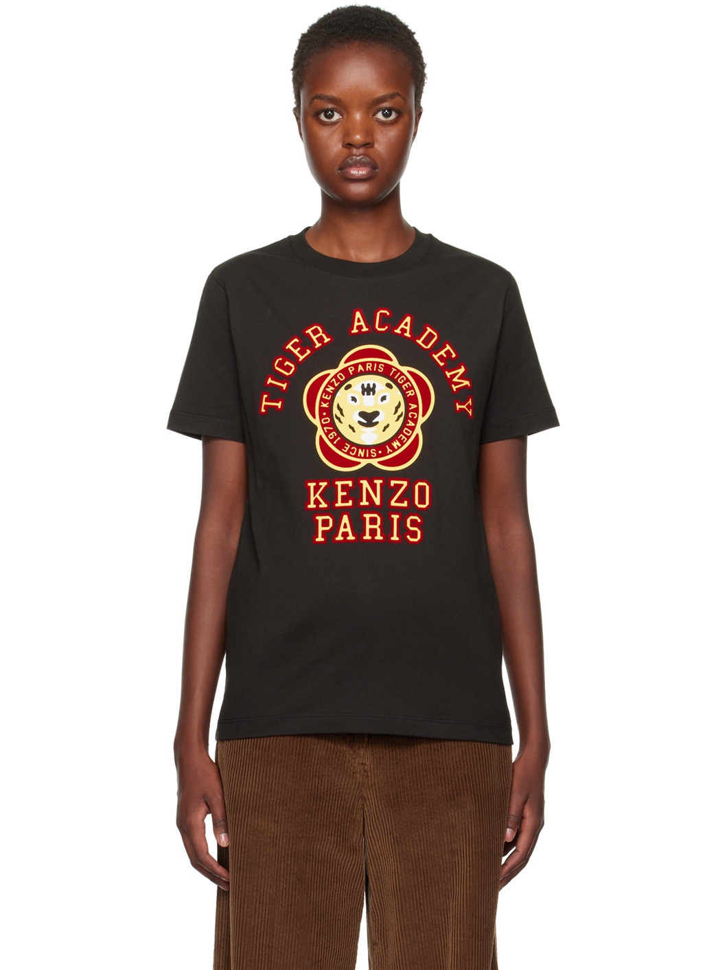 Black Kenzo Paris Kenzo Tiger Academy T-Shirt - 1