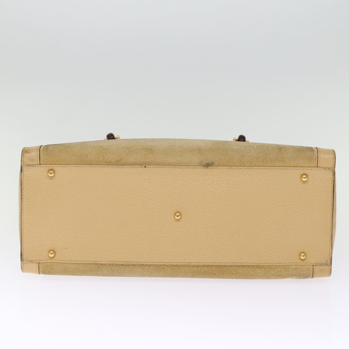 GUCCI Bamboo Hand Bag Suede Leather Beige 002 1186 002 1186 - 5