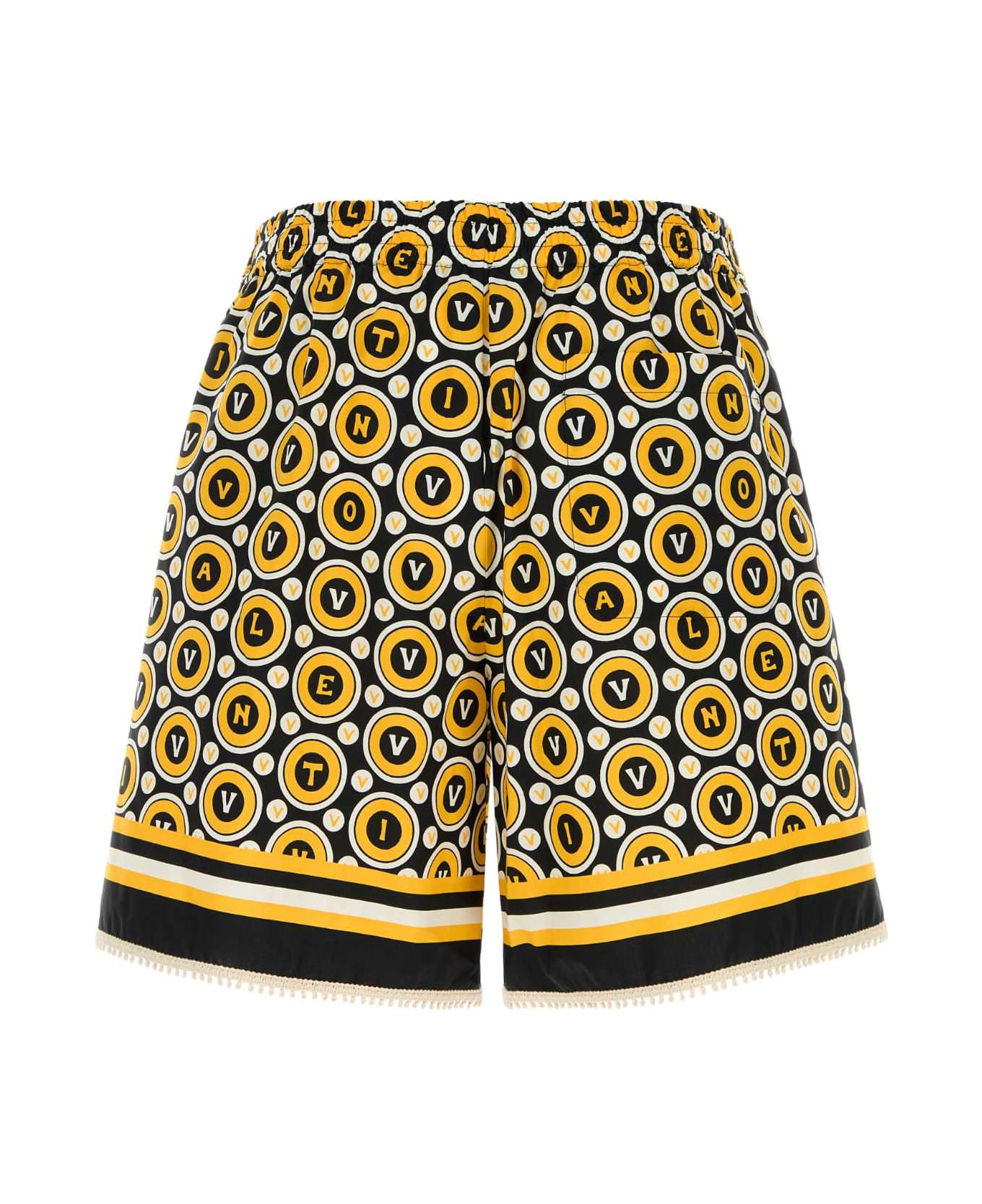 Printed Poplin Bermuda Shorts - 2