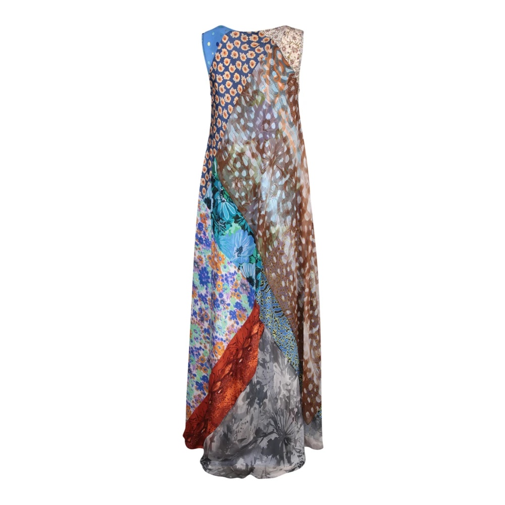 ワンピース Marine Serre Multicolor Silk Dress Marine serre dress | The Webster