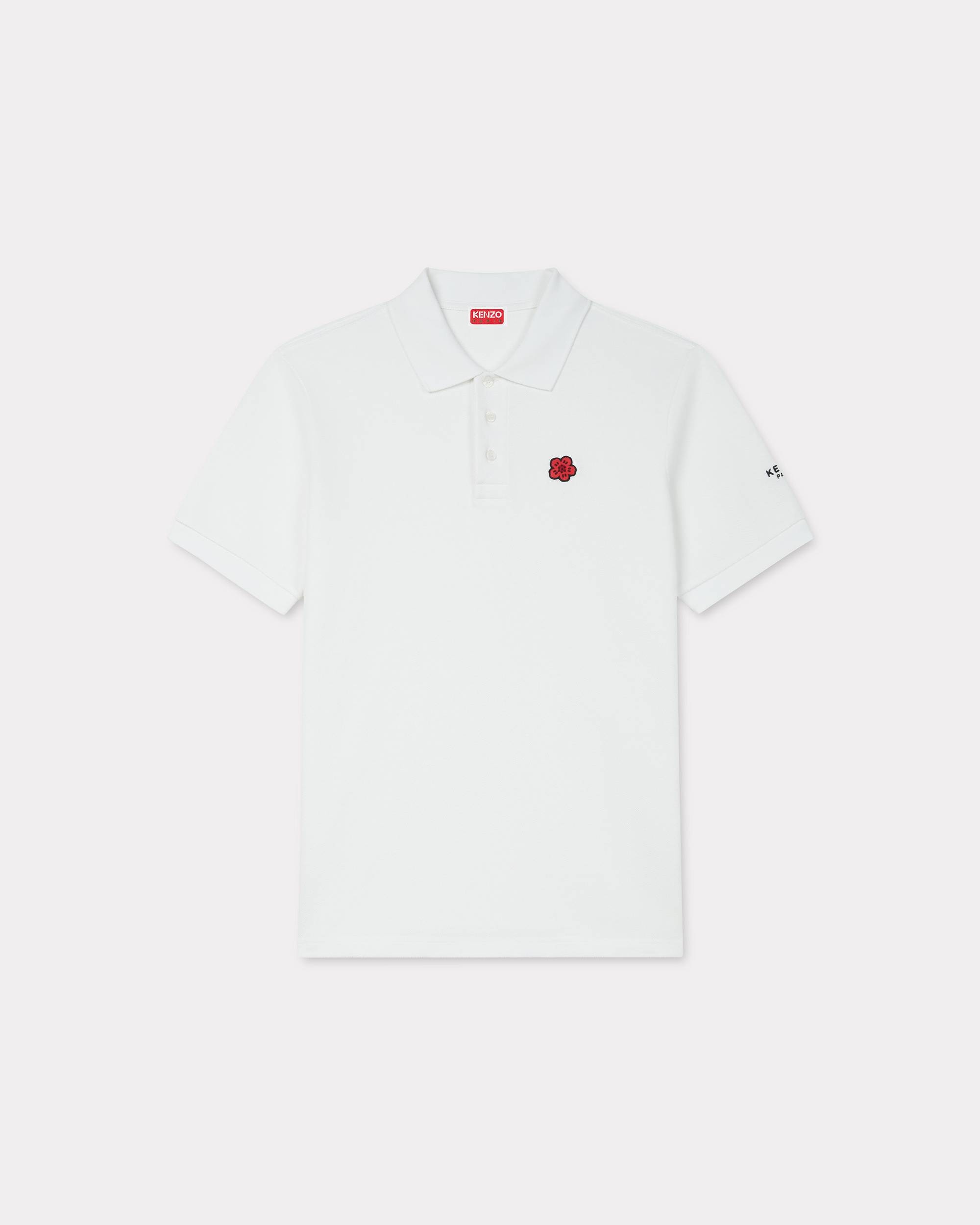 'Boke Flower' embroidered slim polo - 1