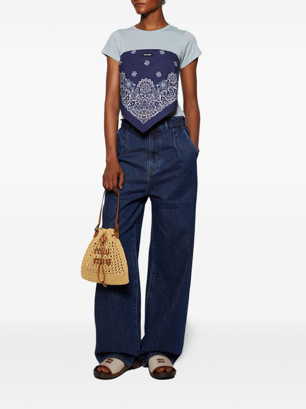 short sleeve crop T-shirt - 2