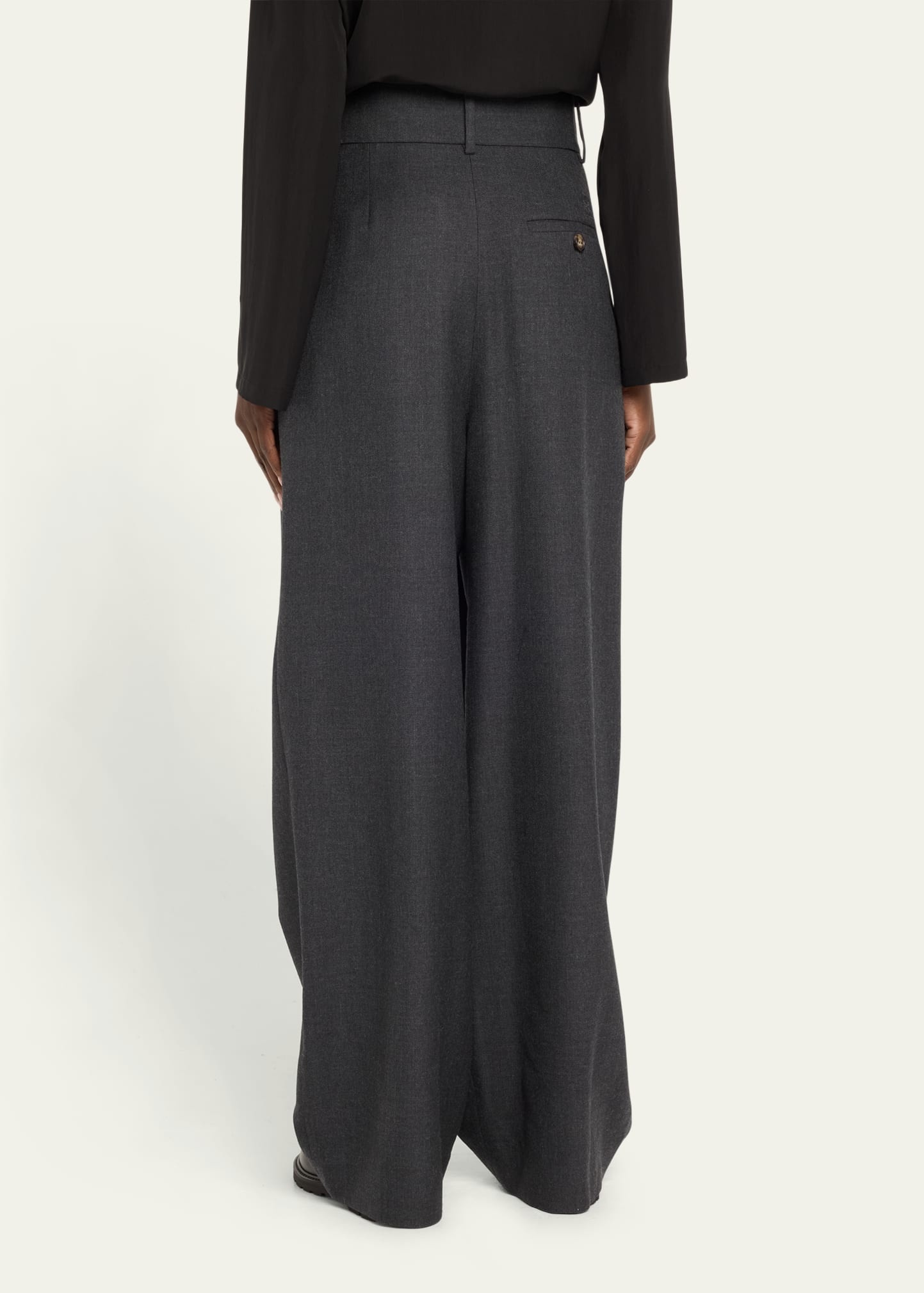 Wool-Blend Wrap Trousers - 3